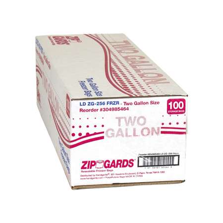 ZIPGARDS Zipgard Freezer Bag Two gal. 2.7Mil, PK100 304985464
